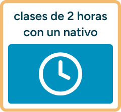 clases de 2 horas con profesor nativo